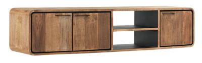 DTP Home Zwevend TV-meubel 'Evo' Teakhout, 185cm DTP Home Zwevend TV-meubel 'Evo' Teakhout, 185cm