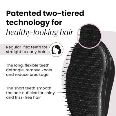 Tangle Teezer Antiklit Haarborstel Original Zwart - thumbnail