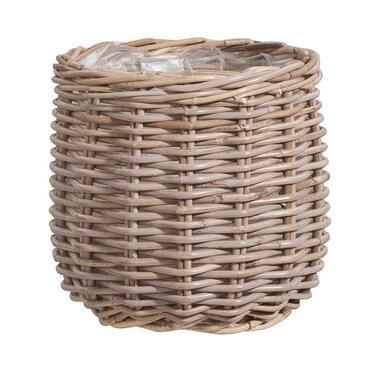Bloempot Steef - rattan naturel - 30xØ30 cm