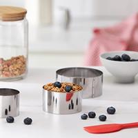 Metaltex Dessertringenset 6/8/10 cm RVS 3 Stuks - thumbnail