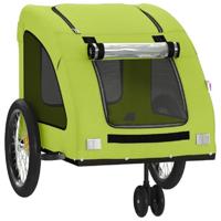 Hondenfietstrailer oxford stof en ijzer groen - thumbnail