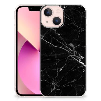 iPhone 13 mini | TPU | Siliconen hoesje | Marmer Zwart - Origineel Cadeau Vader