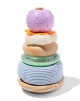 HEMA Cilinder toren 11x18cm hout - thumbnail