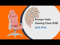 Ranqer Halo gamestoel RGB / LED roze - thumbnail