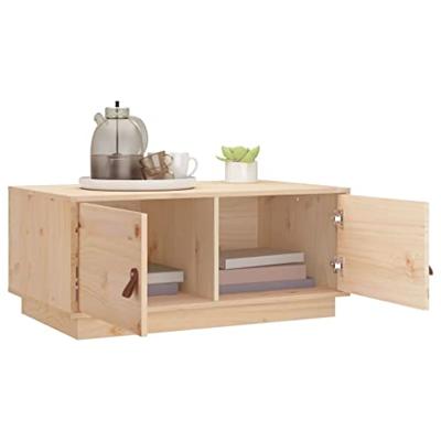 Salontafel 80x50x35 cm massief grenenhout