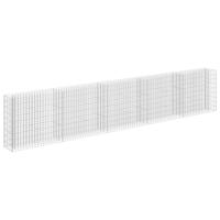 Gabion plantenbak verhoogd 450x30x90 cm gegalvaniseerd staal - thumbnail
