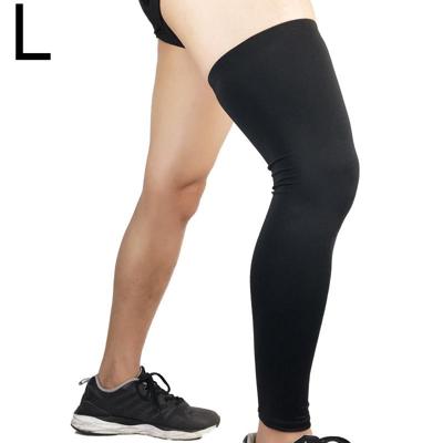 Professionele outdoor sport basketbal voetbal knie pads warme compressie beenbeschermers maat: L