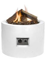 Cocoon vuurtafel rond klein wit - thumbnail