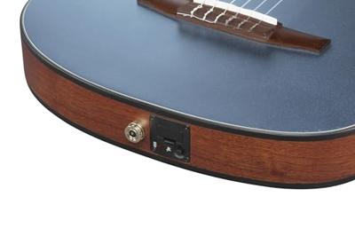 Ibanez FRH10N Indigo Blue Metallic Flat elektrisch-akoestische klassieke gitaar - thumbnail