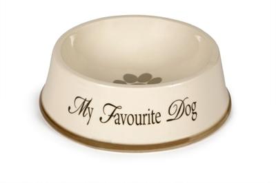 Designed By Lotte - Hondenvoerbak - Creme Grijs - 22X8,5 Cm