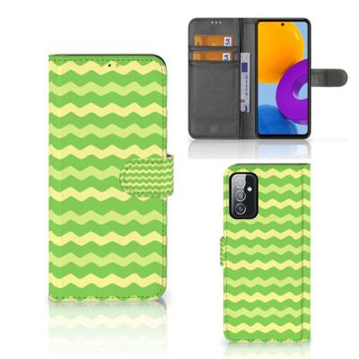 Samsung Galaxy M52 | Telefoon Hoesje | Waves Green Samsung Galaxy M52 | Telefoon Hoesje | Waves Green