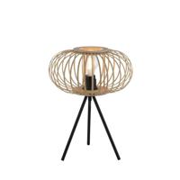 Just Light Tripod tafellampRacoon hout - 11435-79 - thumbnail