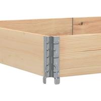 Palletopzetranden 3 st 150x100 cm massief grenenhout - thumbnail