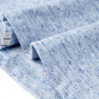 Kindershirt 92 gemleerd blauw - thumbnail