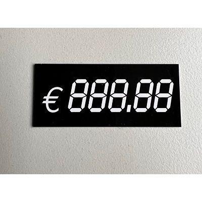Digitaal kaartje 60x26 mm €888.88 10st Digitaal kaartje 60x26 mm €888.88 10st