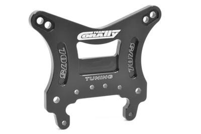 Team Corally - Shock Tower - Asuga XLR - Front - Swiss Made 7075 T6 - 5mm - Hard Anodised - Black - Made In Italy