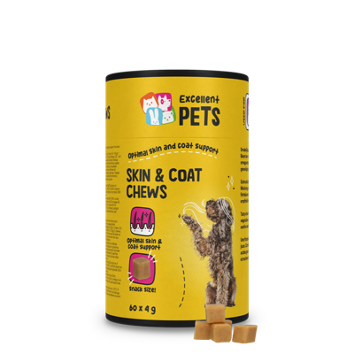 Excellent Pets Skin and Coat Chews - 60 stuks
