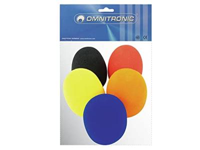 OMNITRONIC Microphone Windshield Set, 5 colors