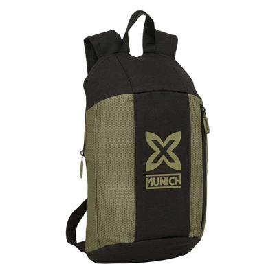 Schoolrugzak Munich West Zwart Groen 22 x 39 x 10 cm