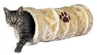 TRIXIE KATTENTUNNEL PLUCHE BEIGE 22X22X60 CM - thumbnail