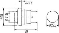 HELLA Drukschakelaar push-button switch moist,protection,plug. - thumbnail