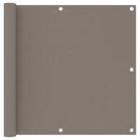 VidaXL Balkonscherm 90x500 cm oxford stof taupe - thumbnail