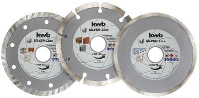 3 diamant doorslijpschijven 125mm KWB - Kwb