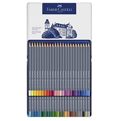 48 Aquarelpotloden Faber-Castell Goldfaber in bliketui