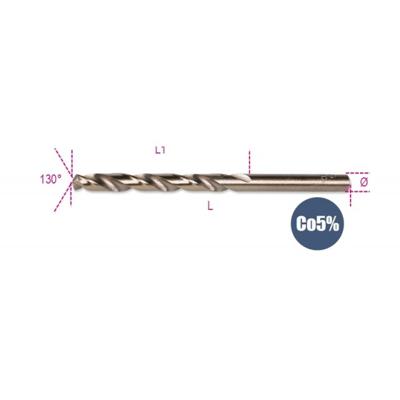 Beta 415CO 13,00 Spiraalboor met ronde schacht | korte uitvoering | HSS-CO 5% | volledig geslepen | 5 stuks - 004150360 004150360