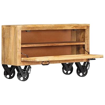 VidaXL Schoenenkast 86x35x55 cm massief mangohout