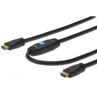 Digitus AK-330118-100-S HDMI-kabel HDMI Aansluitkabel HDMI-A-stekker, HDMI-A-stekker 10.00 m Zwart 4K UHD, Audio Return Channel (ARC), Vergulde steekcontacten - thumbnail