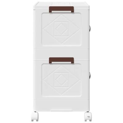 Opbergbox stapelbaar met wielen 2-laags 28 L 48,5x29,5x59,5 cm Opbergbox stapelbaar met wielen 2-laags 28 L 48,5x29,5x59,5 cm