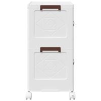 Opbergbox stapelbaar met wielen 2-laags 28 L 48,5x29,5x59,5 cm - thumbnail