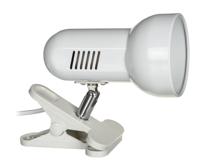 Activejet Clip-on bureaulamp, wit, metaal, E27 draad - thumbnail