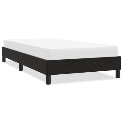Bedframe zonder matras 100x220 cm fluweel zwart