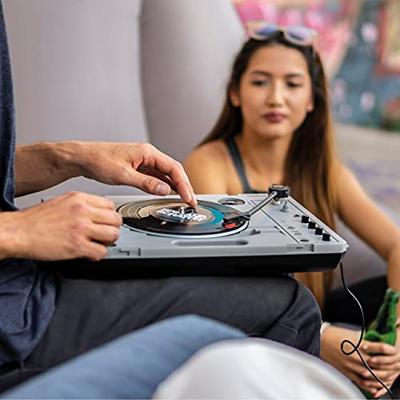 Reloop SPIN - Draagbare draaitafel voor vinyl liefhebbers & scratch artiesten, Superieur voor mobiel scratchen en snijden, Bluetooth audio streaming