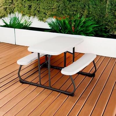 Kindertafel Lifetime Crème Opvouwbaar Picknick 82,5 x 53,5 x 90 cm Staal Plastic