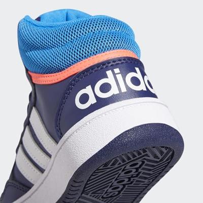 adidas Adidas hoops mid 3.0 sneakers blauw/oranje kinderen kinderen