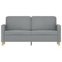 Tweezitsbank 140 cm stof lichtgrijs - thumbnail