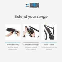 M-Wave cover downtube accu zwart - thumbnail