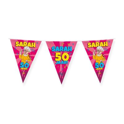 Vlaggenlijn 50 Jaar Sarah Cartoon (10m)
