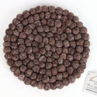 Vilten Onderzetter Bruin (Rond) - thumbnail