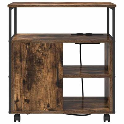 Kantoor kast Gerookt eiken 60 x 46 x 67 cm Bewerkt hout