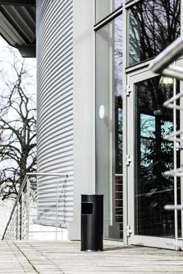Durable Combi-asbak | d.260xH620mm zilver | staalplaat | 1 stuk - 333023 333023