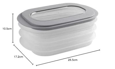 Sunware Home Vleeswarendoos 3-Laags Grijs/Transparant Sunware Home Vleeswarendoos 3-Laags Grijs/Transparant