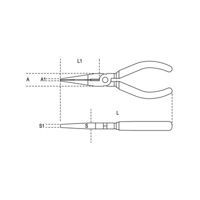 Beta 1162GBM 200 Telefoontangen | lange platte gegroefde bekken | twee componenten handgreep | industriële afwerking - 011620270 011620270 Beta 1162GBM 200 Telefoontangen | lange platte gegroefde bekken | twee componenten handgreep | industriële afwerking - 011620270 011620270