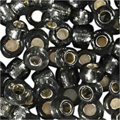 Creativ Company Rocailles, d 1,7 mm, afm 15/0, gatgrootte 0,5-0,8 mm, grey green, 25 gr/ 1 doos