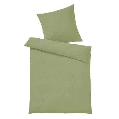 Soft-satijnen beddengoed-collectie, lindegroen 155 x 220 cm Soft-satijnen beddengoed-collectie, lindegroen 155 x 220 cm