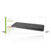 Nedis Bedraad Toetsenbord | USB-A | QWERTY | Scandinavisch | | 1 stuks - KBMU200BKND KBMU200BKND - thumbnail