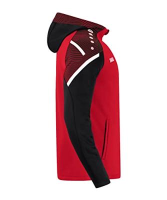 JAKO 6822K Jas Met Kap Performance Kids - Rood/Zwart - 152